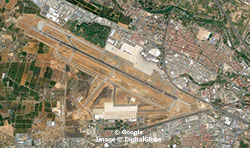 Vista a&eacute;rea del aeropuerto de Valencia