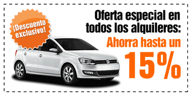 Descuento exclusivo: hasta 15% en tu alquiler
